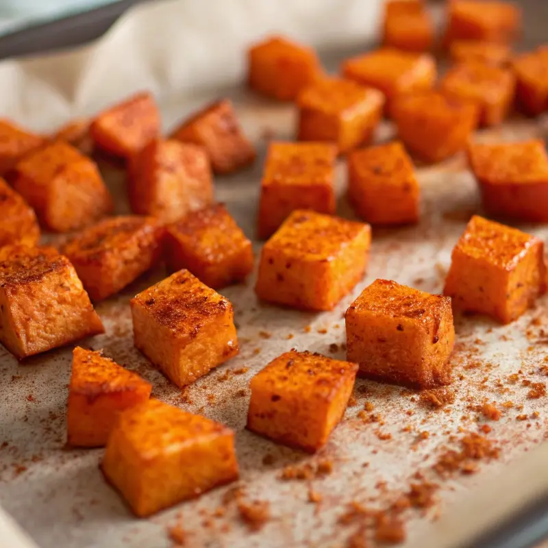 Roasted sweet-potato paleo vegan side	