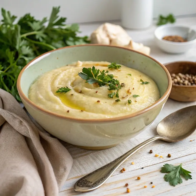 Serving high protein pureed meal	