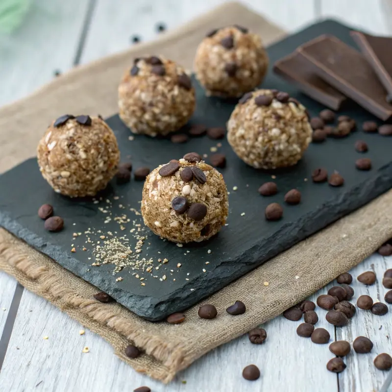 Vegan paleo protein energy bites	