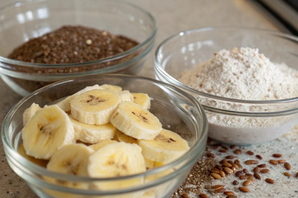 Vegan banana bread recipe  ingredients
